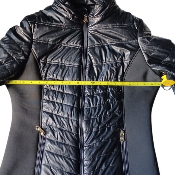 Nanette Lepore Black Puff Jacket size Large - Picture 3 of 7